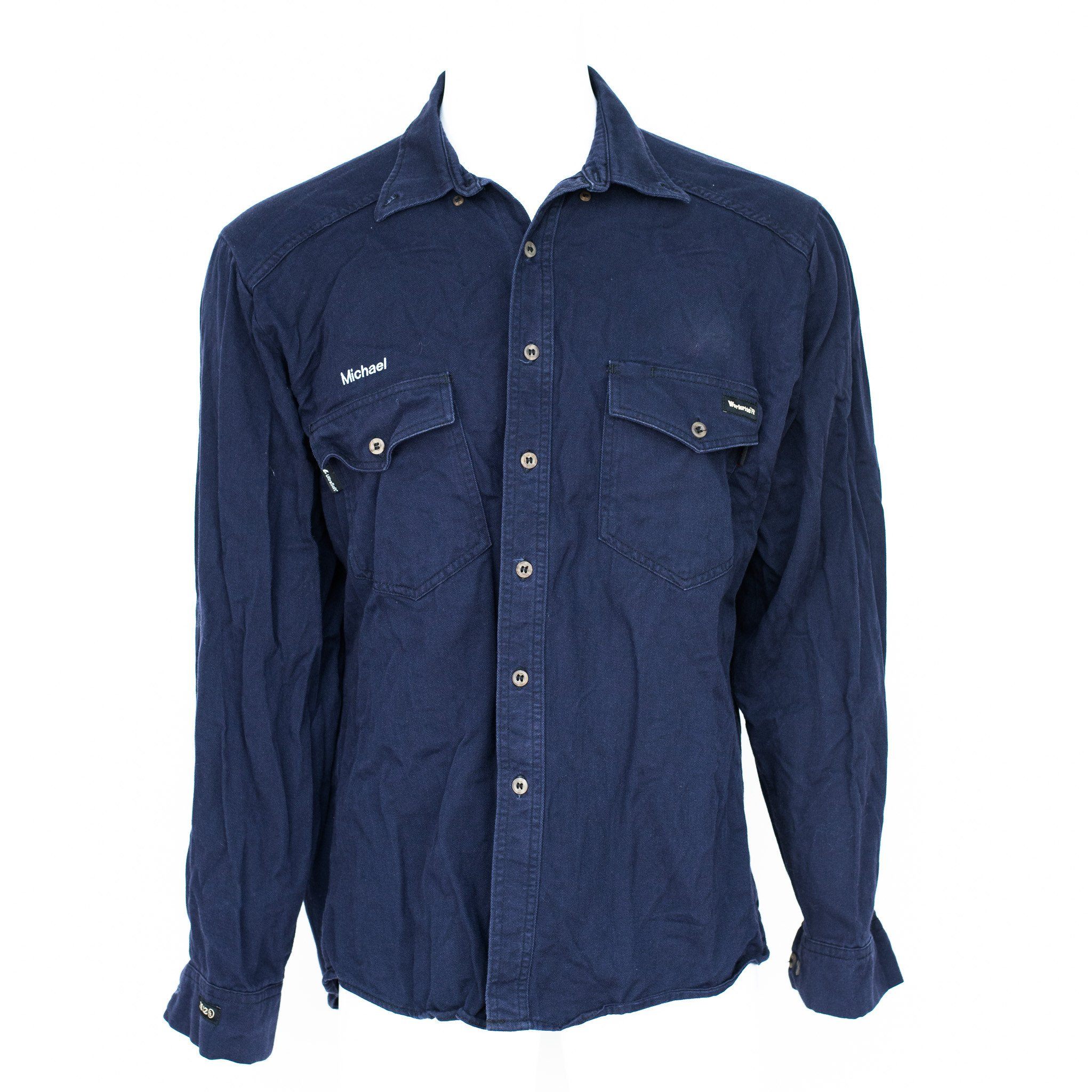Used Flame Resistant Work Shirt - Long Sleeve - Image 3