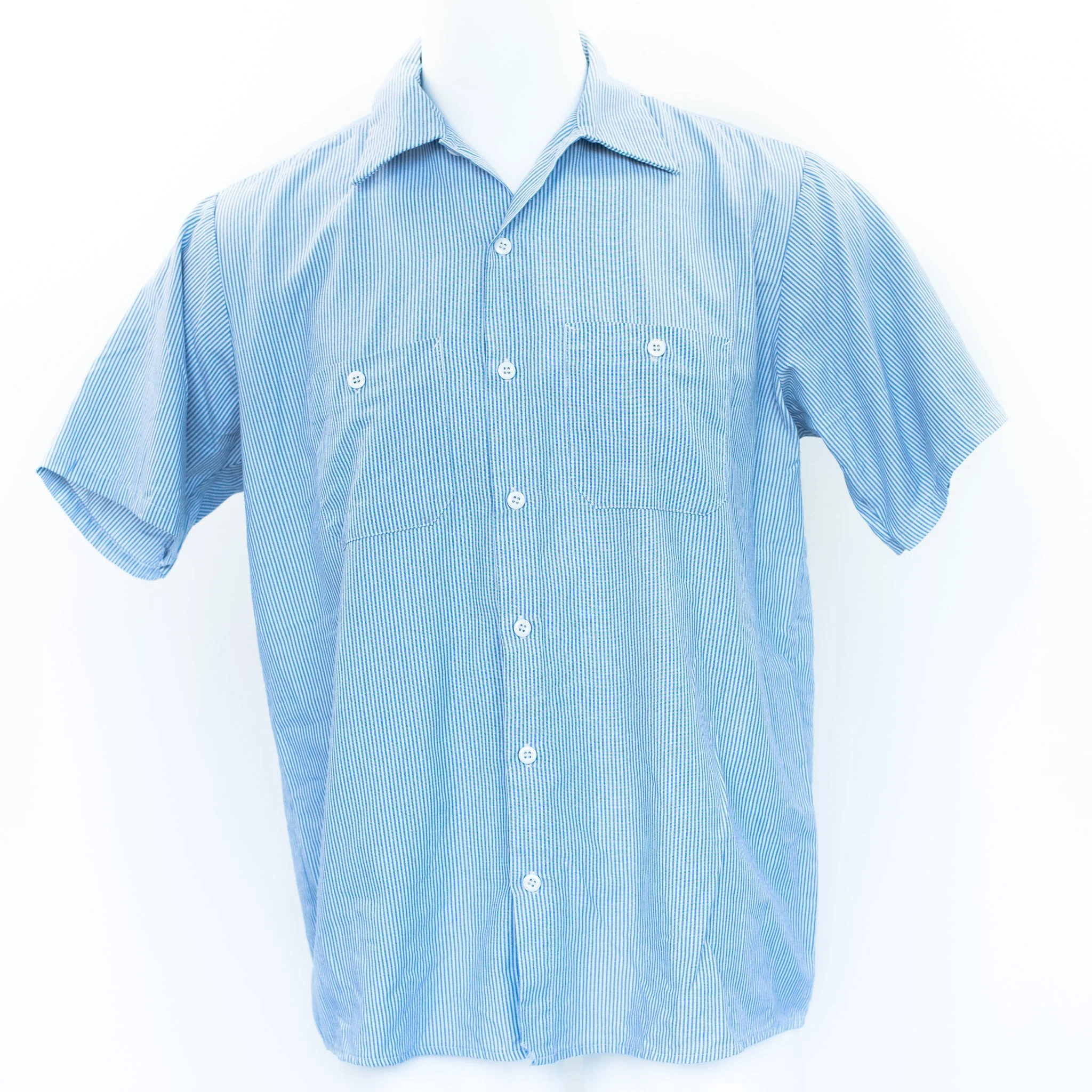 Used Standard Stripe Work Shirt - Short Sleeve - Image 4