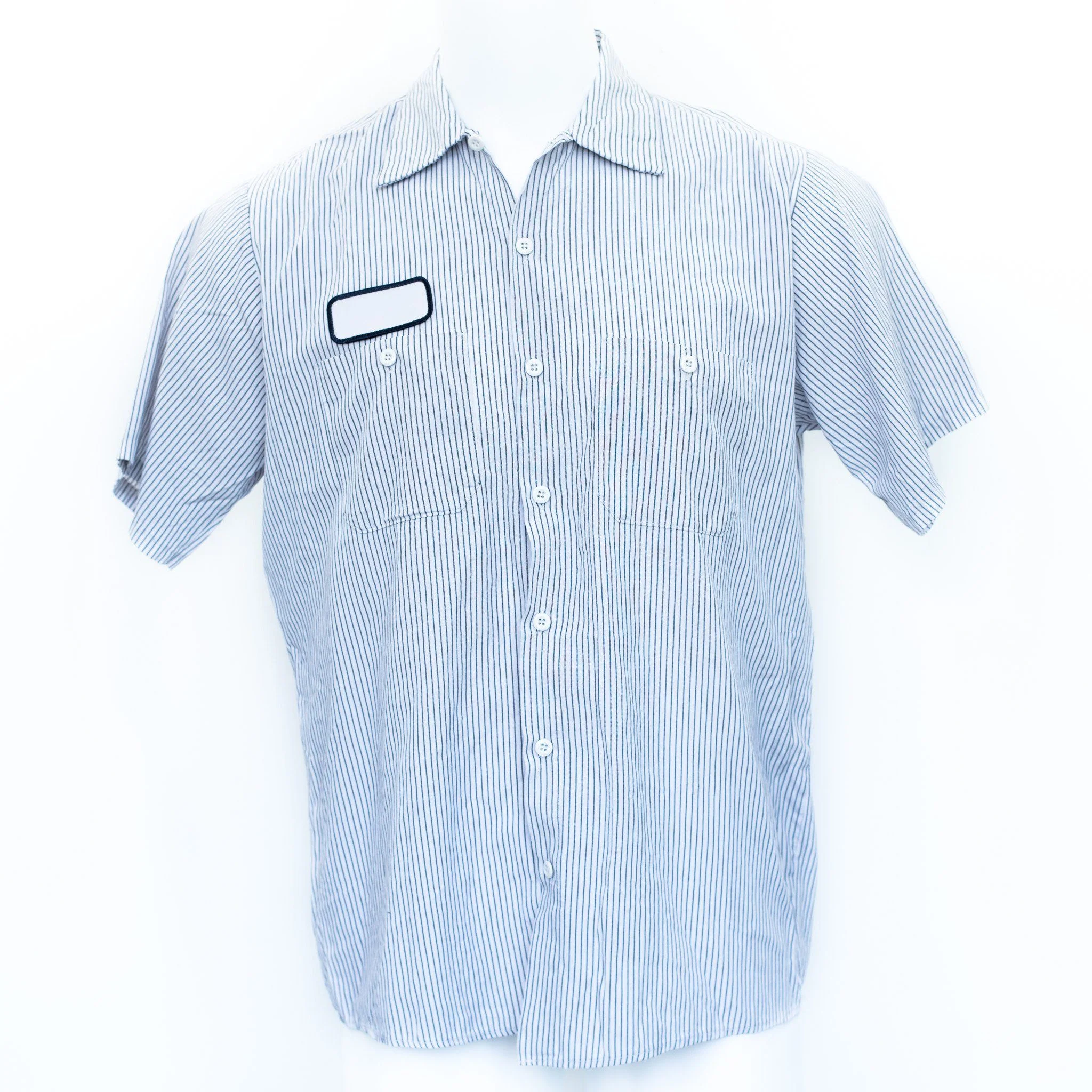 Used Standard Stripe Work Shirt - Short Sleeve - Image 5