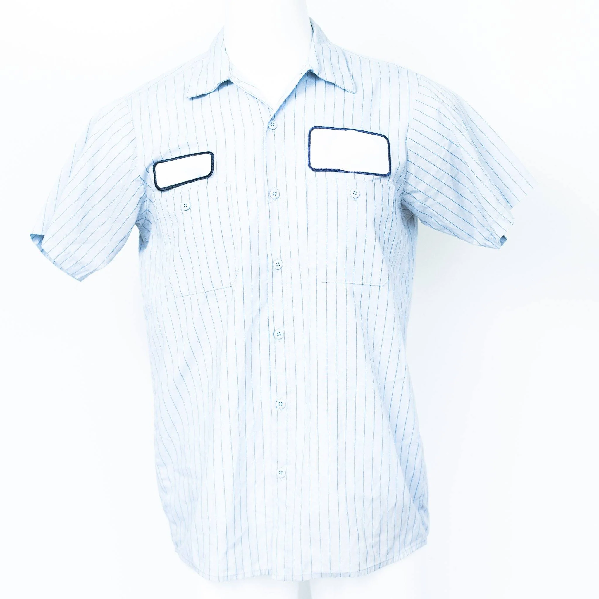 Used Standard Stripe Work Shirt - Short Sleeve - Image 6