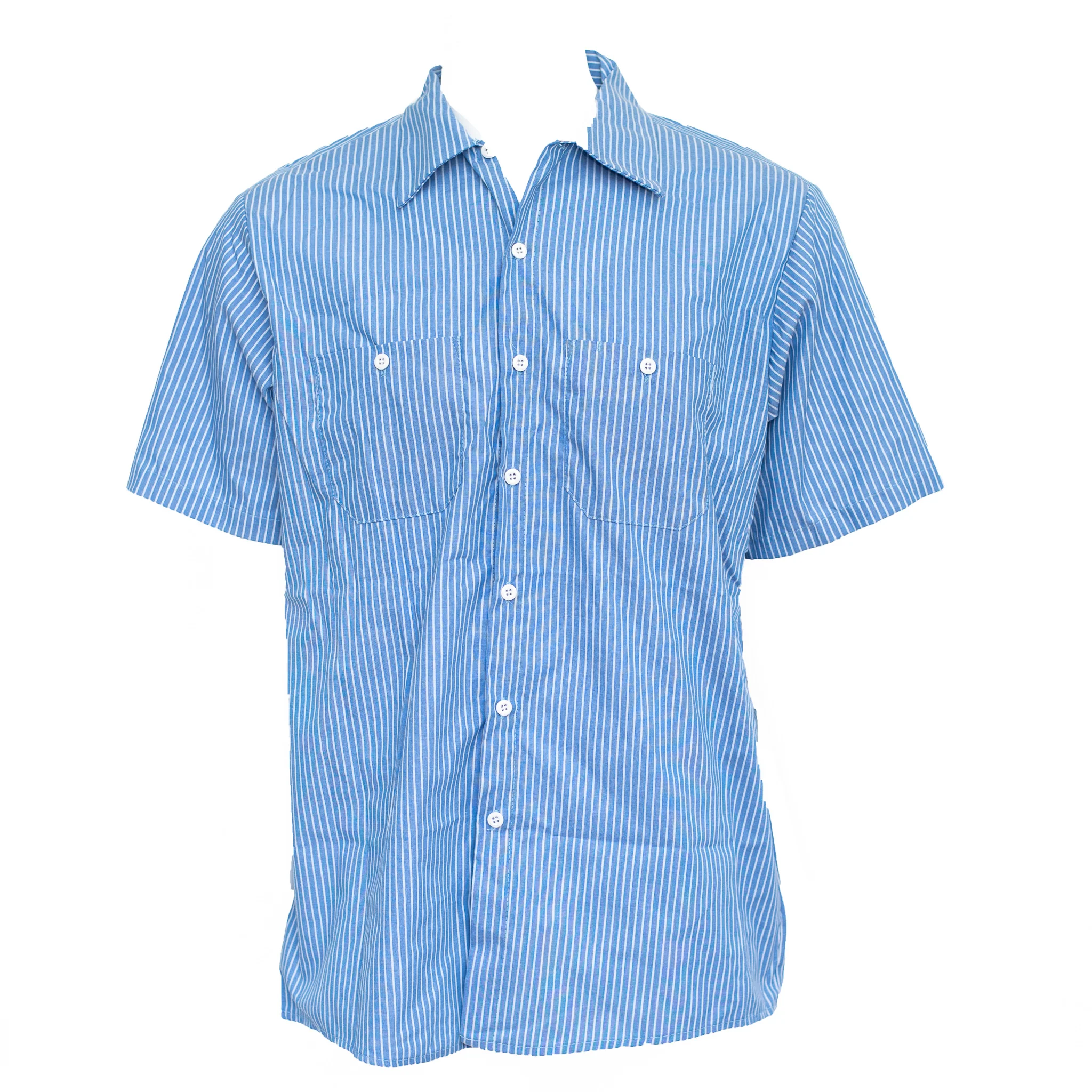 Used Standard Stripe Work Shirt - Short Sleeve - Image 7