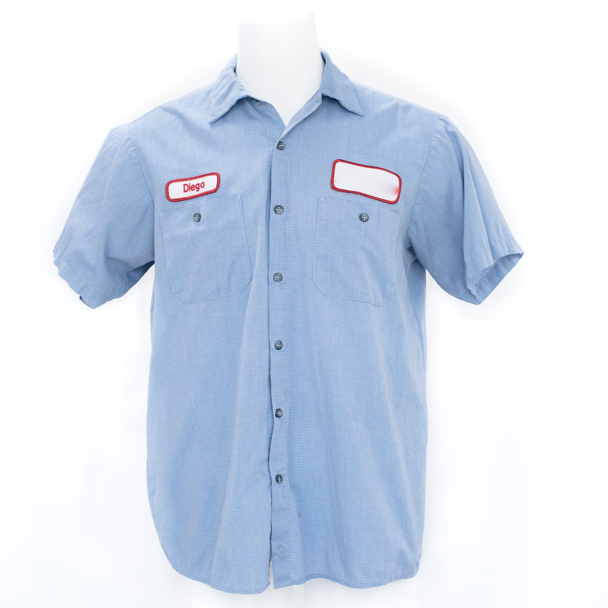 Used B-Grade Standard MicroCheck Work Shirt Short Sleeve - Mixed Colors - Image 4