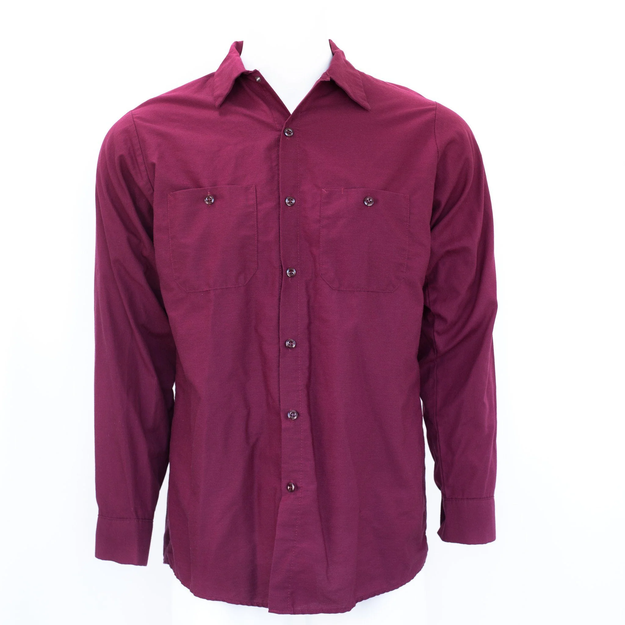 Used B-Grade Standard Solid Color Work Shirt Long Sleeve - Mixed Colors - Image 3