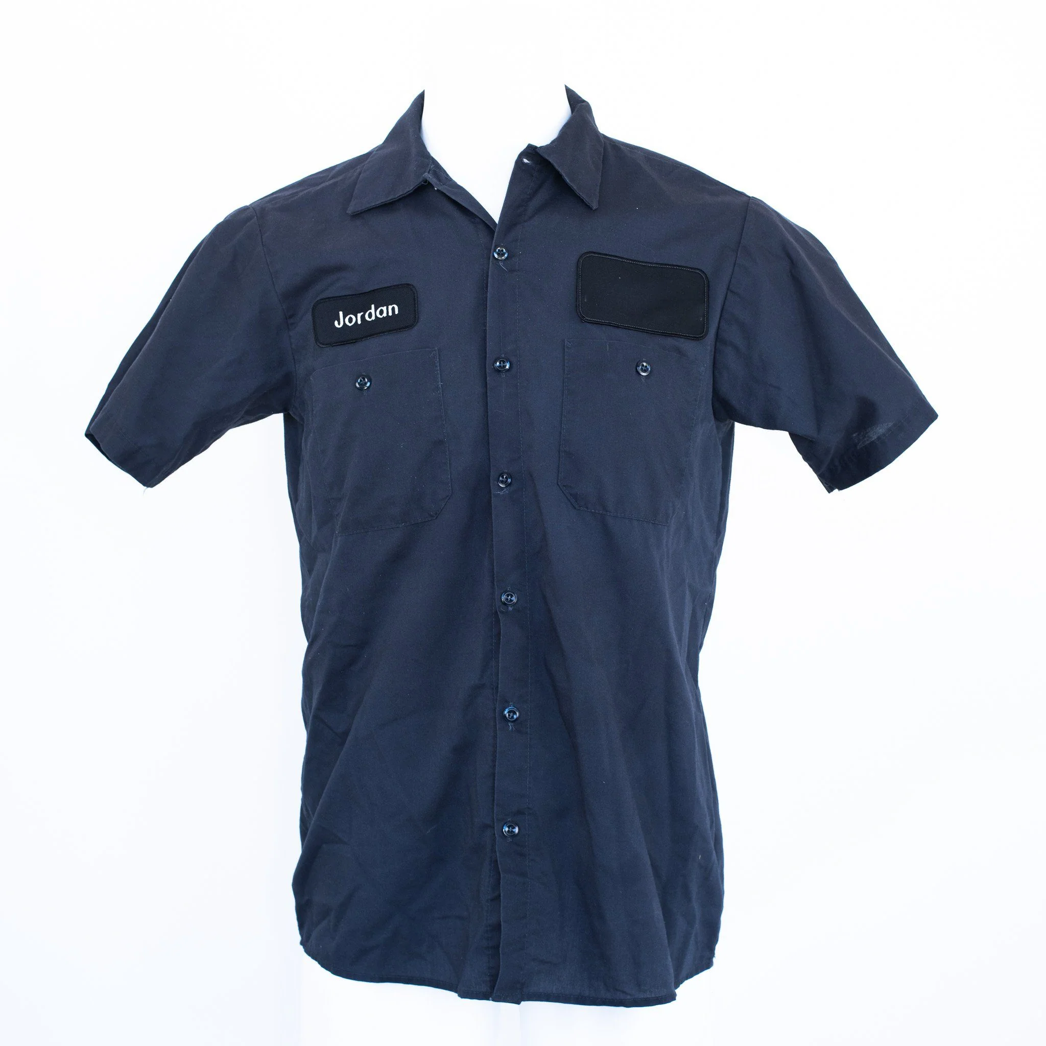 Used Standard Solid Color Work Shirt - Short Sleeve - Image 7