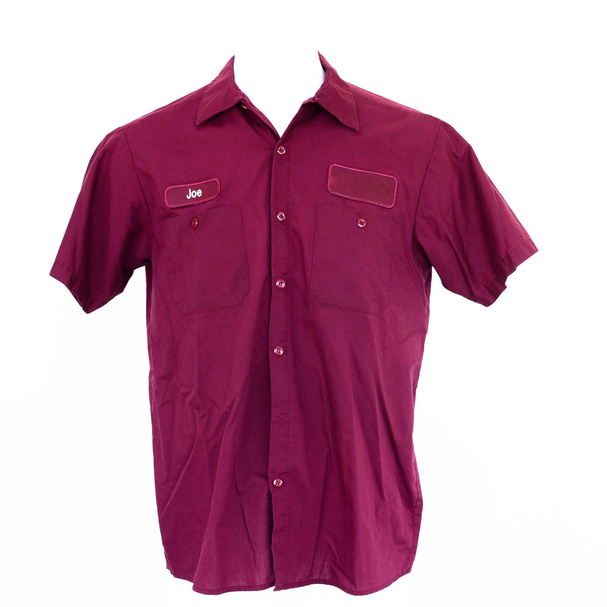 Used Standard Solid Color Work Shirt - Short Sleeve - Image 8